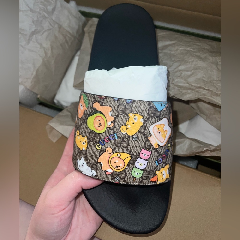 BNIB | GUCCI | Supreme Kawaii Print Slides
